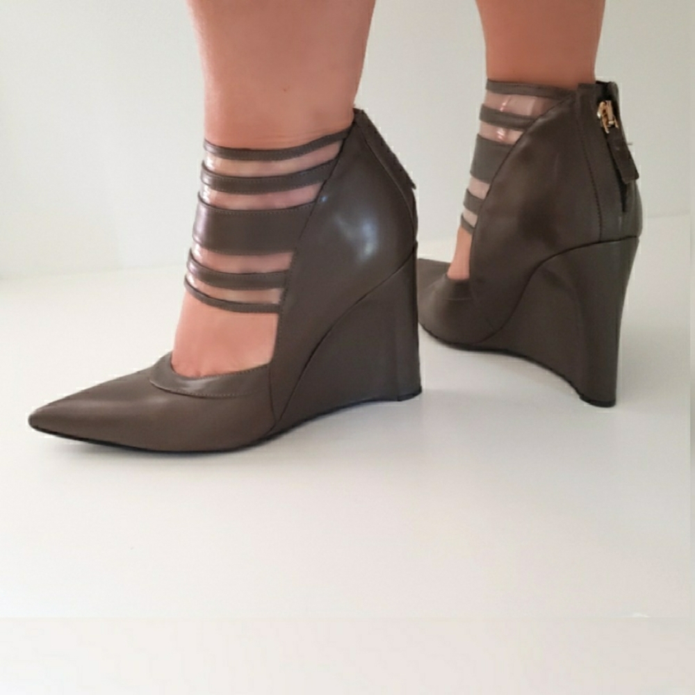 Derek Lam Meryl Pointed Toe Wedge Pump - Picture 1 of 10